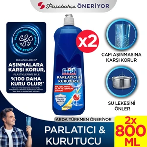 Bulaşık Makinesi Parlatıcı & Kurutucu Sıvı Limonlu 800 ml x2