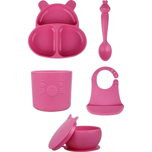 Beslenme Seti Huppo, Hamham, Bubu, Kitten, Bibsy Bubblegum Pink -Pembe
