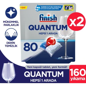 Quantum 160 Tablet Bulaşık Makinesi Deterjanı (80X2)