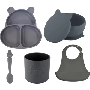 Beslenme Seti Huppo, Hamham, Bubu, Kitten, Bibsy Moon Gray -Gri