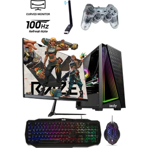 HND X i5-4570 16GB 256GB SSD RX550 4GB 24" Oyuncu Masaüstü Bilgisayarı