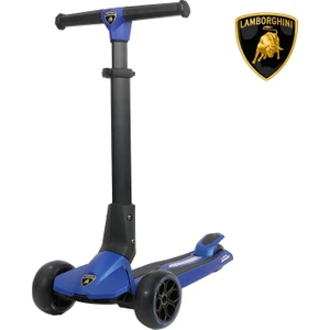 Lisanslı L1 Luxury Katlanabilir 3 Tekerlekli Işıklı Çocuk Scooter Mavi