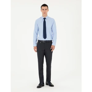 Pierre Cardin Erkek Lacivert Slim Fit Çizgili Kumaş Pantolon 50297523-VR033