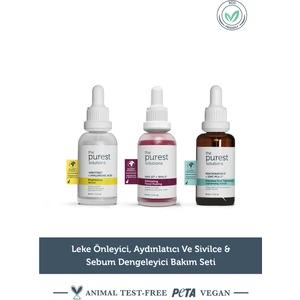 The Purest Solutions Arbutin, Aha+bha, Niacinamide içerikli Cilt Bakım Seti