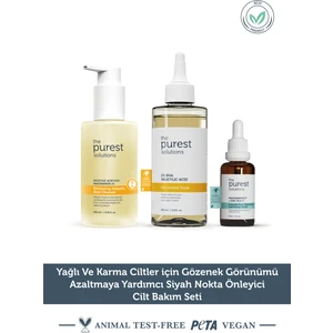 The Purest Solutions YağlıKarma Ciltler Için Önleyici Cilt Bakım Seti