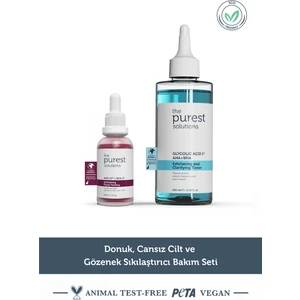 The Purest Solutions  Siyah Nokta Önleme ve Gözenek Sıkılaştırmaya Yardımcı Bakım Seti 200 ml + 30 ml