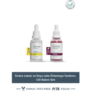 The Purest Solutions Aha Bha Ve Arbutinli Içerikli Aydınlanmaya Yardımcı Cilt Bakım Seti