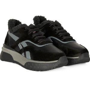 Tristan Siyah Kadın Deri Spor Ayakkabı