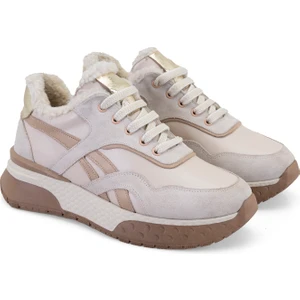 Tristan Bej Kadın Deri Spor Ayakkabı