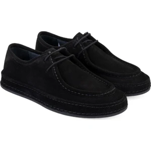 Hector Siyah Erkek Süet Deri Günlük Ayakkabı