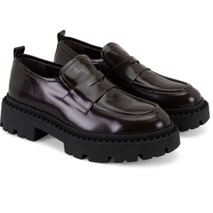 Nayeli Kahve Deri Loafer