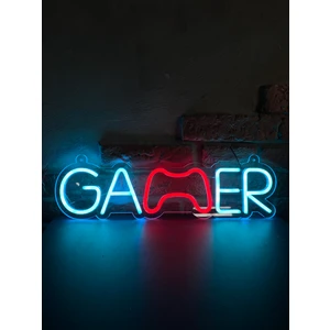 'Gamer' Işıklı Neon Led Dekoratif Duvar Yazısı Tabelası (48x12cm)
