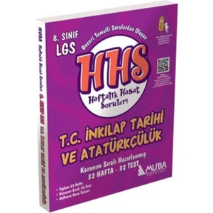 Muba Yayınları 8. Sınıf LGS T.C. İnkılap Tarihi ve Atatürkçülük HHS Haftalık Hasat Soruları