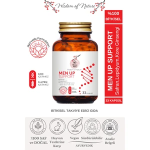 Hikona Heka MEN UP SUPPORT Safran,Lepidyum ve Kore Ginsengi İçeren Gıda Takviyesi 33 Bitkisel Tablet