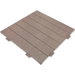 Balban Ticaret Dış Mekan  Sert Plastik Yer Karosu Zemin Döşemesi  ( Açık Kahverengi ) 50 x 50  1 M2 ( 4 Adet )