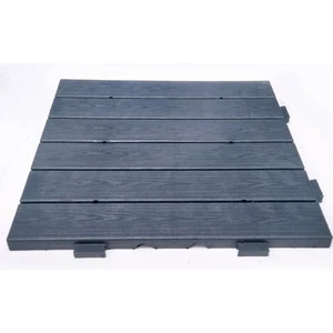 Balban Ticaret Dış Mekan  Sert Plastik Yer Karosu Zemin Döşemesi  ( Füme ) 50 x 50  1 M2 ( 4 Adet )