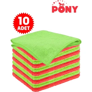 PONY  Mikrofiber Temizlik Bezi 10 Lu