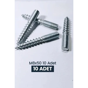 Ahşap Ayak Vidası M8X50 10 Adet