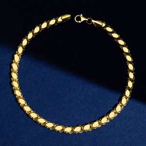 Fiyonk Kuyumculuk 14 Ayar Altın Pullu Bileklik 3,50 mm