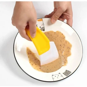 2 Adet Silikon Tava Kazıyıcı Spatula | Yapışmaz Kauçuk Temizleme Spatulası