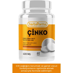 Çinko Içeren 60 Tablet Takviye Edici Gıda