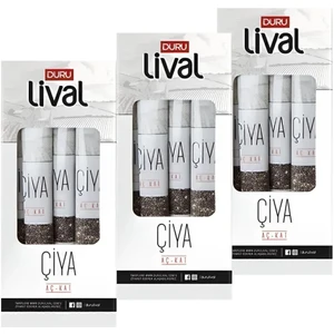Lival Chia Aç Kat Kutu (8 G x 10 Adet) x 3 Paket