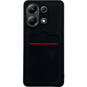Redmi Note 13 4G Kartlıklı Rich Boss Lüx Deri Kılıf Siyah