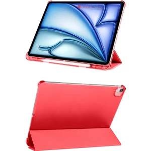iPad Air 11 M2 2024 Air 6. Nesil uyumlu Kılıf Kalem Bölmeli Kapaklı Standlı Smart Akıllı Uyku Modlu
