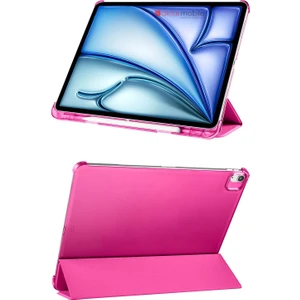 iPad Air 11 M2 2024 Air 6. Nesil uyumlu Kılıf Kalem Bölmeli Kapaklı Standlı Smart Akıllı Uyku Modlu