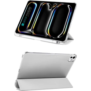 iPad Pro 11 M4 2024 Uyumlu Kapaklı Kılıf Kalem Bölmeli Standlı Flip Smart Akıllı Kapak Uyku Modlu