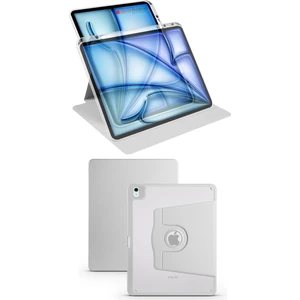 iPad Air 13 M2 2024 Uyumlu Kapaklı Kılıf Kalem Bölmeli Dönebilen Yatay Dikey Standlı Akıllı Kapak