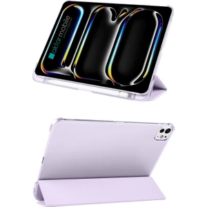 iPad Pro 11 M4 2024 Uyumlu Kapaklı Kılıf Kalem Bölmeli Standlı Flip Smart Akıllı Kapak Uyku Modlu