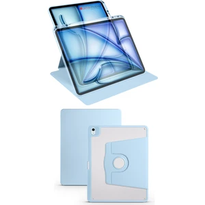 iPad Air 13 M2 2024 Uyumlu Kapaklı Kılıf Kalem Bölmeli Dönebilen Yatay Dikey Standlı Akıllı Kapak