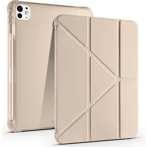 iPad Pro 11 M4 2024 Uyumlu Kapaklı Kılıf Kalem Bölmeli Tri Fold Standlı Uyku Modlu Akıllı Kapak
