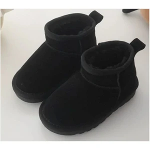 Inantaş Çocuk Siyah Ultra Mini Içi Yünlü Bot Unisex Çocuk Çizme