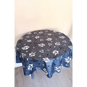 Altı Astarlı Yuvarlak Muşamba Masa Örtüsü -140 cm ÇAP-ELG25