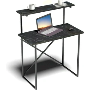 İzmir Alinda Mobilya Raflı Çalışma Masası Laptop Masası Organizer Düzenleyici