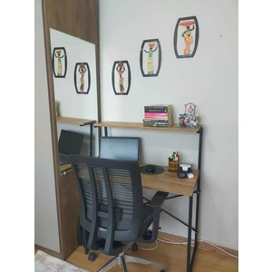 İzmir Alinda Mobilya Raflı Çalışma Masası Laptop Masası Organizer Düzenleyici