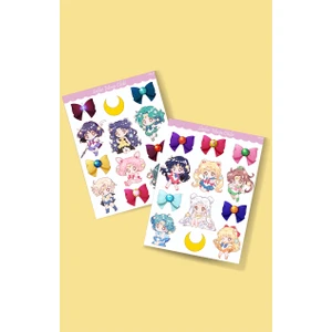 Sailor Moon Ay Savaşçısı Sticker 2'li