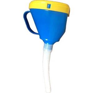 Çelik Süzgeçli Körüklü Plastik Huni