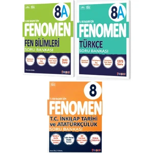Kurmay Yayınları Fenomen 8. Sınıf Fen Bilimleri - A + Türkçe - A + Inkılap Tarihi