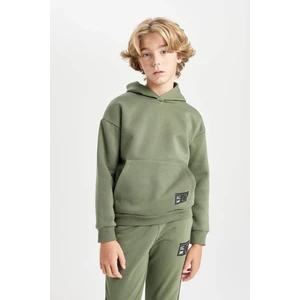 Erkek Çocuk Oversize Geniş Kalıp Kapüşonlu Cepli Okul Sweatshirt D1646A824AU