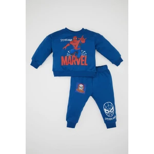 Erkek Bebek 2'li Takım Marvel Comics Sweatshirt Beli Lastikli Jogger Eşofman Altı D5937A524WN