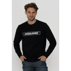 Jack & Jones Erkek Göğüs Logo Baskılı Sweatshirt - Minder