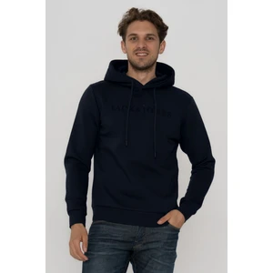 Jack & Jones Erkek Göğüs Logo Baskılı Kapüşonlu Sweatshirt - Trap