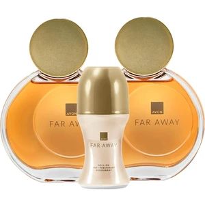 Far Away Kadın Parfüm ve Roll-on Hediye Seti – Kalıcı EDP, Günlük Kullanım, 2x50 ml Parfüm + 50 ml Roll-on