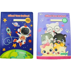 A5 30 Yaprak Karton Kapak Dikişli Güzel Yazı Defteri Yeni Müfredata Uygun