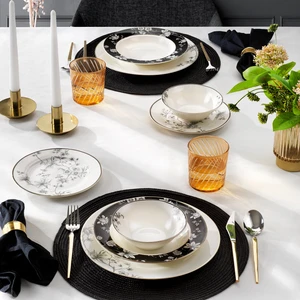 Fiesta Yemek Takımı 24 Parça-Siyah