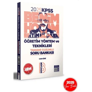 Benim Hocam Yayınları 2025 KPSS Eğitim Bilimleri Öğretim Yöntem ve Teknikleri Tamamı Çözümlü Soru Bankası