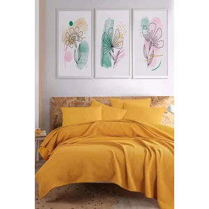 Eponj Home Ecocel Pike Örtü Çift Kişilik 200X230CM Karde Hardal